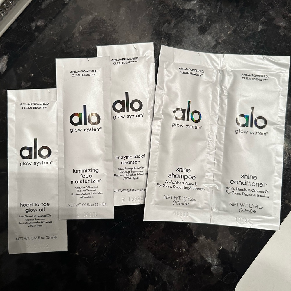ALO GLOW SYSTEM SAMPLES